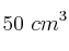 50\ cm^3