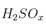 H_2SO_x