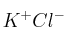 K^+Cl^-