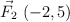 \vec F_2\ (-2,5)