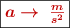 \fbox{\color[RGB]{192,0,0}{\bm{a\rightarrow\ \frac{m}{s^2}}}}