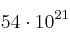 54\cdot 10^{21}