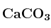 \bf CaCO_3