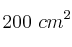 200\ cm^2