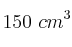 150\ cm^3