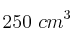 250\ cm^3