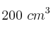 200\ cm^3