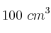 100\ cm^3