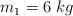 m_1 = 6\ kg