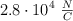 2.8\cdot 10^4\ \textstyle{N\over C