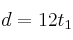 d = 12t_1