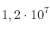 1,2\cdot 10^7