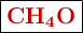 \fbox{\color[RGB]{192,0,0}{\textbf{\ce{CH_4O}}}}