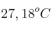 27,18^oC