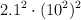 2.1^2\cdot (10^2)^2