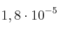 1,8\cdot 10^{-5}
