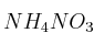 NH_4NO_3
