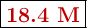 \fbox{\color[RGB]{192,0,0}{\textbf{18.4 M}}}