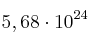 5,68\cdot 10^{24}