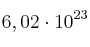 6,02\cdot 10^{23}