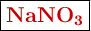 \fbox{\color[RGB]{192,0,0}{\textbf{\ce{NaNO3}}}}