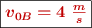 \fbox{\color[RGB]{192,0,0}{\bm{v_{0B} = 4\ \textstyle{m\over s}}}}