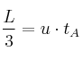 \frac{L}{3} = u\cdot t_A