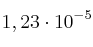 1,23\cdot 10^{-5}