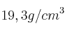 19,3 g/cm^3