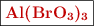 \fbox{\color[RGB]{192,0,0}{\bf \ce{Al(BrO3)3}}}