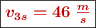 \fbox{\color[RGB]{192,0,0}{\bm{v_{3s} = 46\ \frac{m}{s}}}}
