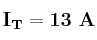 \bf I_T = 13\ A