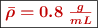 \fbox{\color[RGB]{192,0,0}{\bm{\bar{\rho} = 0.8\ \frac{g}{mL}}}}