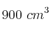 900\ cm^3