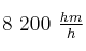 8\ 200\ \textstyle{hm\over h}