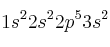 1s^22s^22p^53s^2
