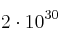 2\cdot 10^{30}