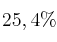 25,4\%