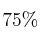 75\%