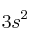 3s^2