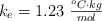 k_e = 1.23\ \textstyle{^oC\cdot kg\over mol}