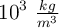 10 ^3 \ \textstyle{kg\over m^3}