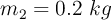 m_2 = 0.2\ kg