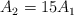 A_2 = 15A_1