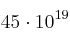 45\cdot 10^{19}