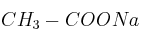 CH_3-COONa