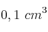 0,1\ cm^3