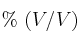 \%\ (V/V)