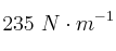 235\ N\cdot m^{-1}