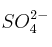 SO_4^{2-}